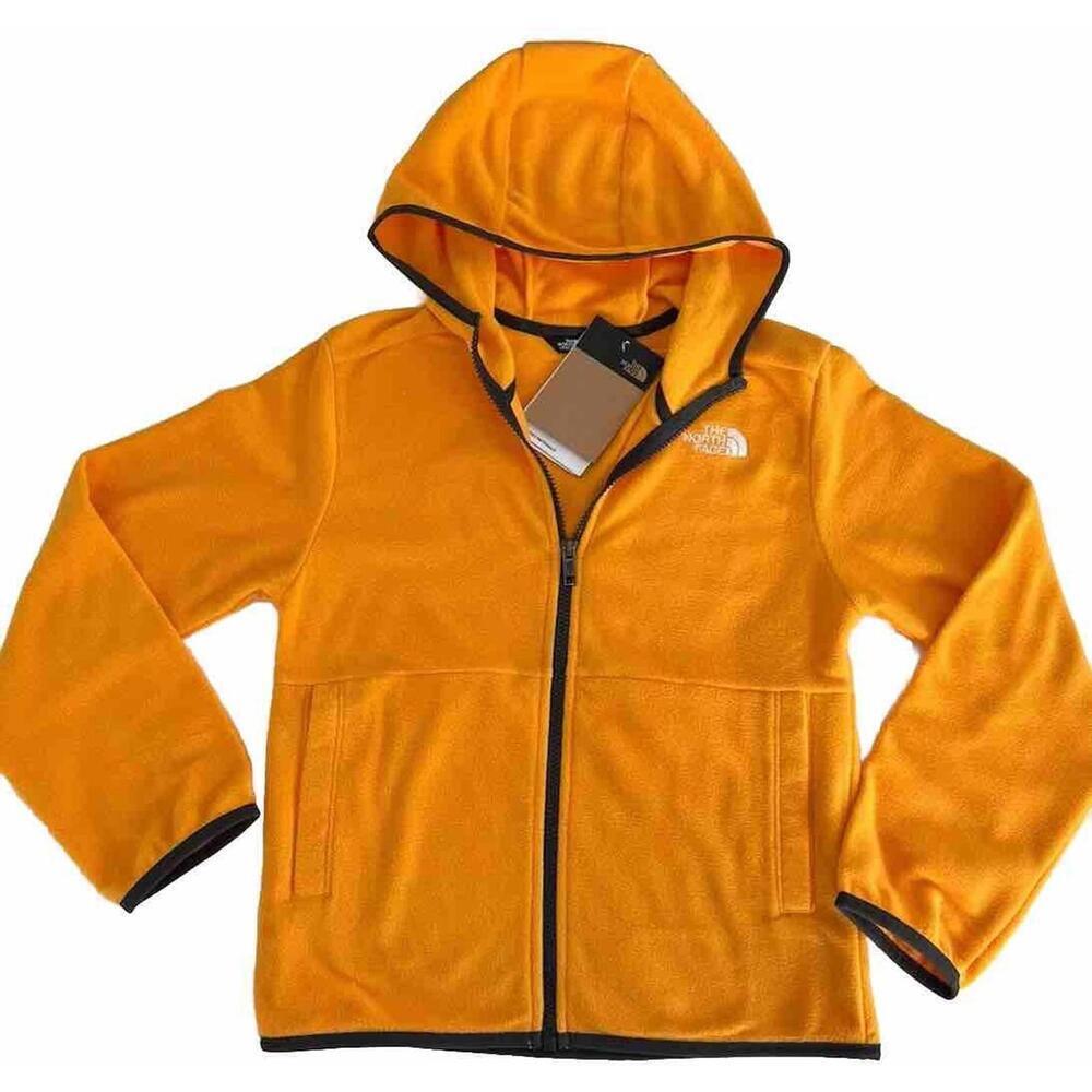North Face $60 Teen Glacier Full Zip Hoodie Summit Gold Size XS(6) - Picture 2 of 5